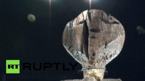 عرض تمثال روسي عمره أكبر من ضعف عمر أهرامات  الجيزة