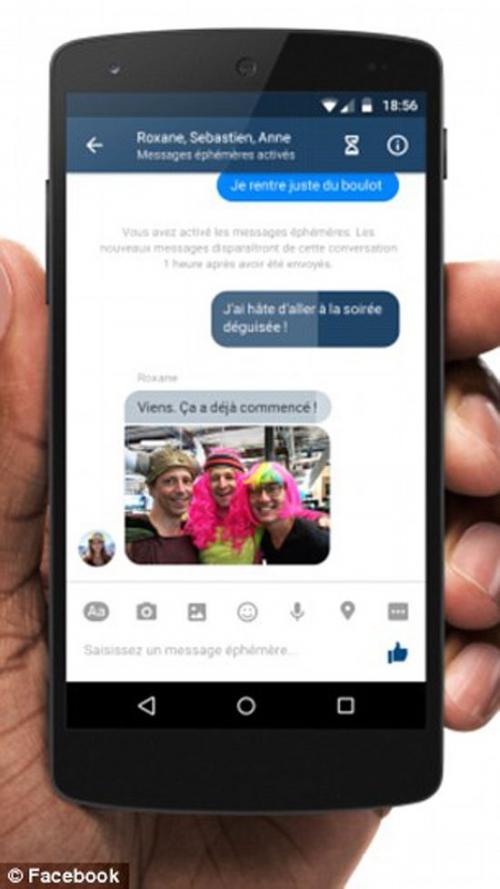 الفيسبوك يطرح خدمة جديدة لتدمير الرسائل بعد إرسالها بساعة واحدة