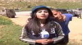 إسرائيلي يستفز مراسلة فلسطينية على الهواء